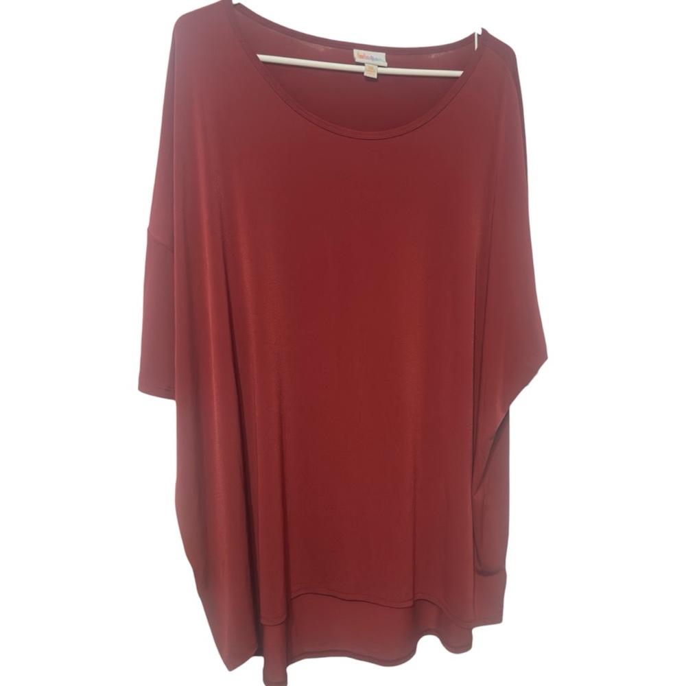 LuLaRoe Irma Tunic Top 3XL Oversized High-Low Hem Soft Stretch